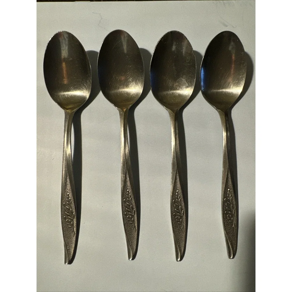 Nasco VASSAR Stainless Steel Flatware Japan 4 Teaspoons‎